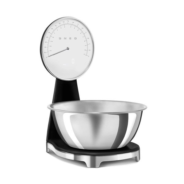 Must plastmassist digitaalne köögikaal - SMEG