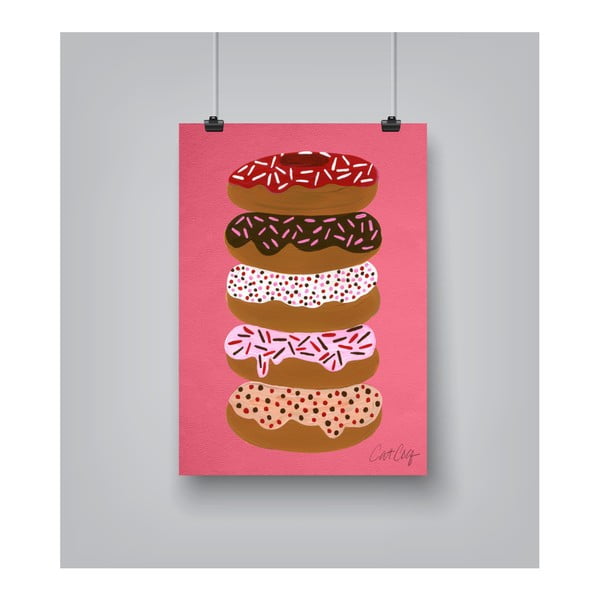 Plakát Americanflat Stacked Donuts by Cat Coquillette, 30 x 42 cm