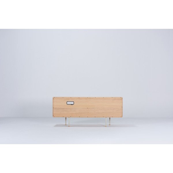 Valge tammepuust telerilaud 150x64 cm Fina – Gazzda-image-4