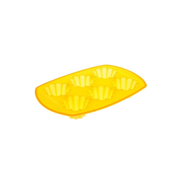 Forma na mini bábovičky, 6 ks, žlutá