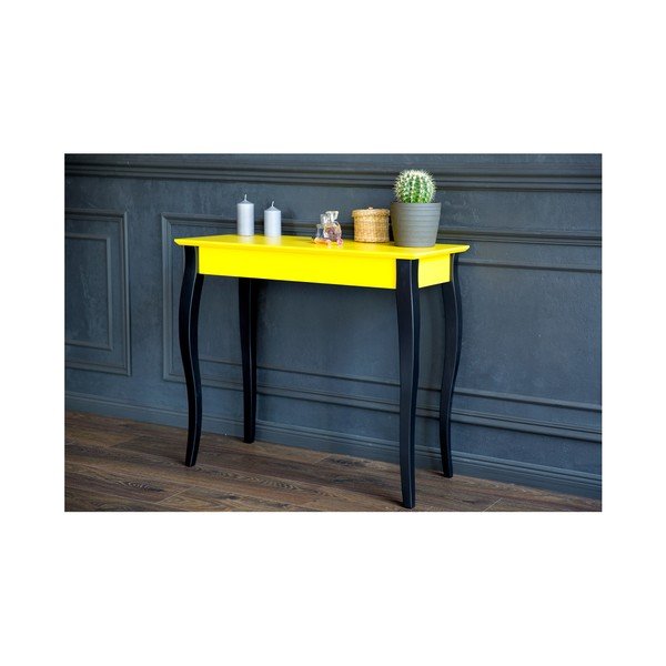 Tumehall konsoollaud mustade jalgadega Lilo, laius 105 cm - Ragaba-image-2