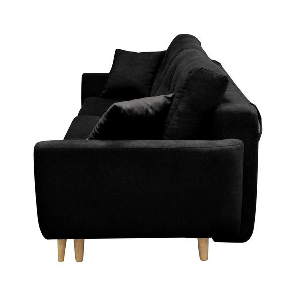 Černá rozkládací pohovka pro tři Cosmopolitan design Barcelona-image-2