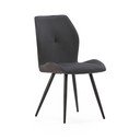 Mustad velvetist söögitoolid 2tk komplektis Adaya - Marckeric