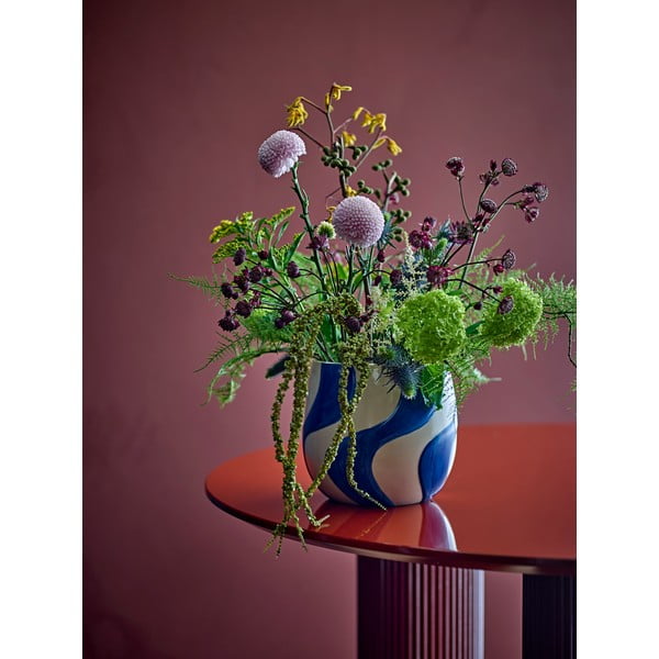 Käsitsi maalitud kivikeraamikast lillepoti kate ø 20,5 cm Romy - Bloomingville-image-1