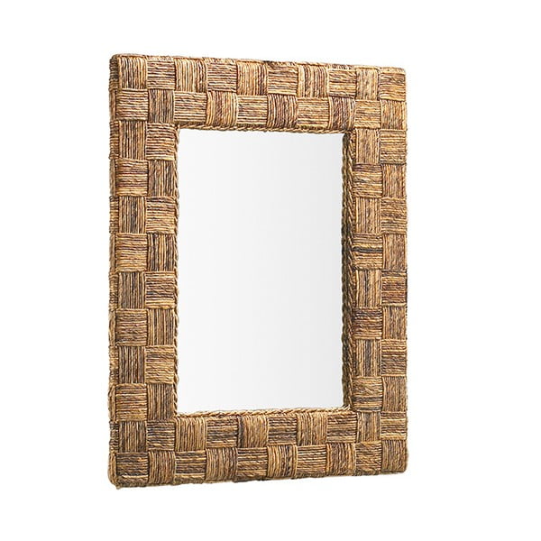Nástěnné zrcadlo s ratanovým rámem Moycor Rattan