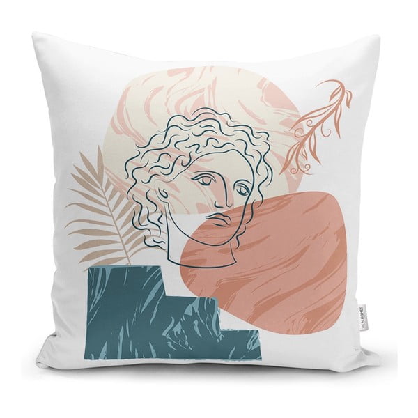 Povlak na polštář Minimalist Cushion Covers Drawing Face Post Modern, 45 x 45 cm