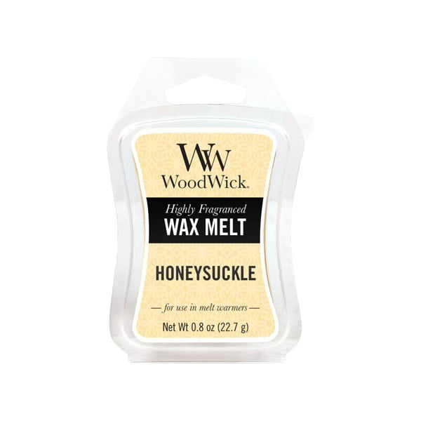 Aroomiteraapia vaha, mis lõhnab lilleõie ja jasmiini järgi, põlemisaeg 8 h. Honeysuckle - WoodWick
