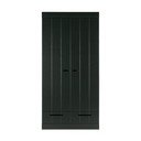 Mustast männist riidekapp 94x195 cm Connect - WOOOD