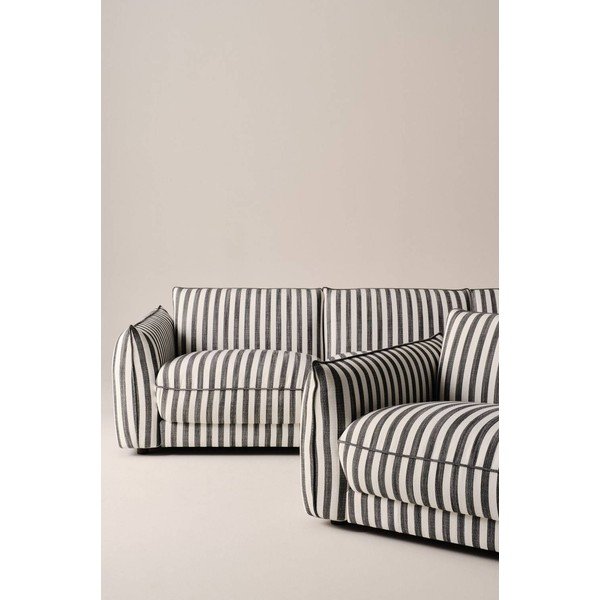Mustvalge diivan 264 cm Molton - Jotex-image-2