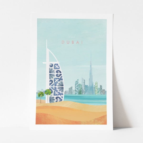 Plakat , A3 Dubai - Travelposter