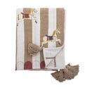 Valge-pruun pleed 130x160 cm Merry-go-round - Bloomingville