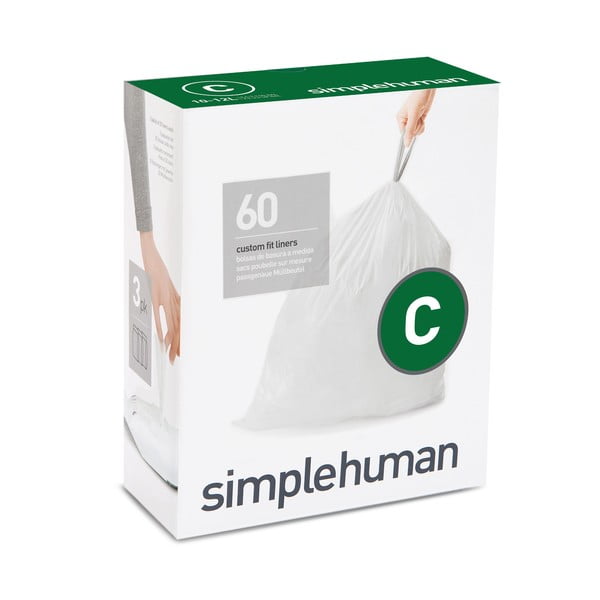 Prügikotid 60 tk 12 l C - simplehuman