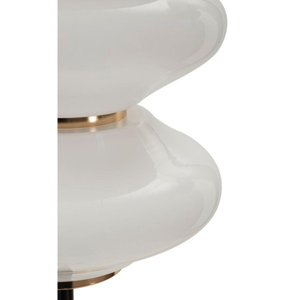 Valge/must põrandalamp klaasist varjuga (kõrgus 168 cm) Vintage - Mauro Ferretti-image-3