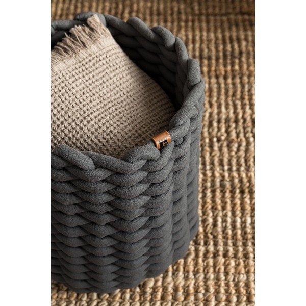 Riidest korv ø 25x25 cm Peach Skin Round M - Bigso-image-2