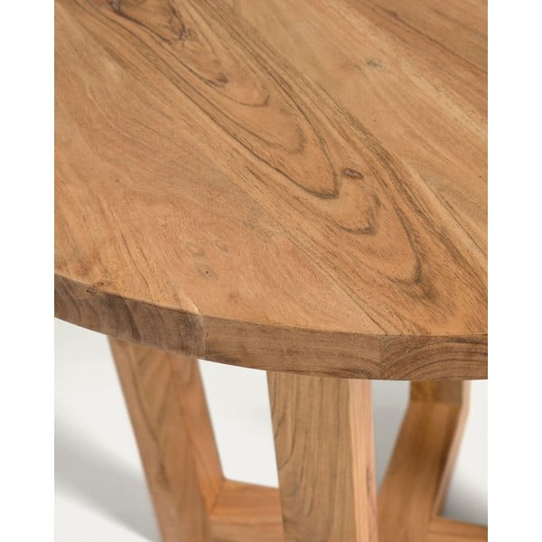 Ümmargune söögilaud akaatsiapuidust ø 90 cm Nahla - Kave Home-image-4