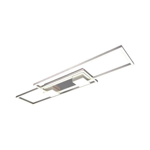 Hõbedane dimmerdatav LED laevalgusti koos kaugjuhtimispuldiga 28x100 cm Albany - Trio-image-1