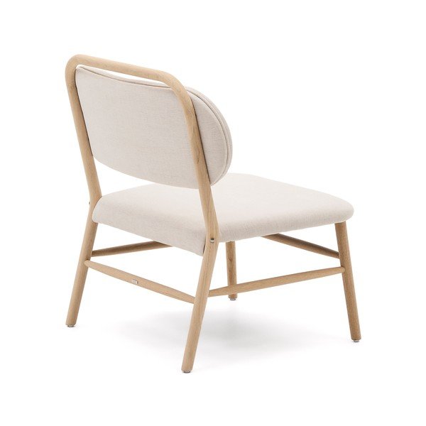 Beež šenillist tugitool Helda - Kave Home-image-4