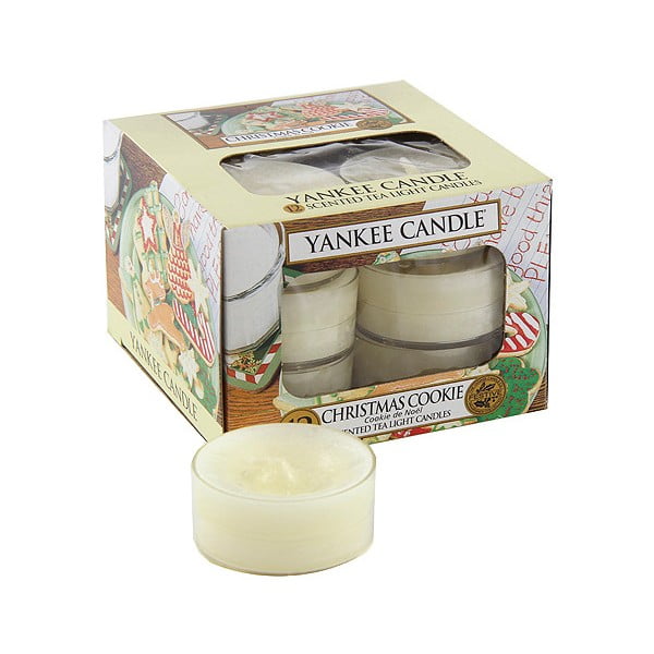 Sada 12 vonných svíček Yankee Candle Vánoční Cukroví, doba hoření 4 - 6 hodin