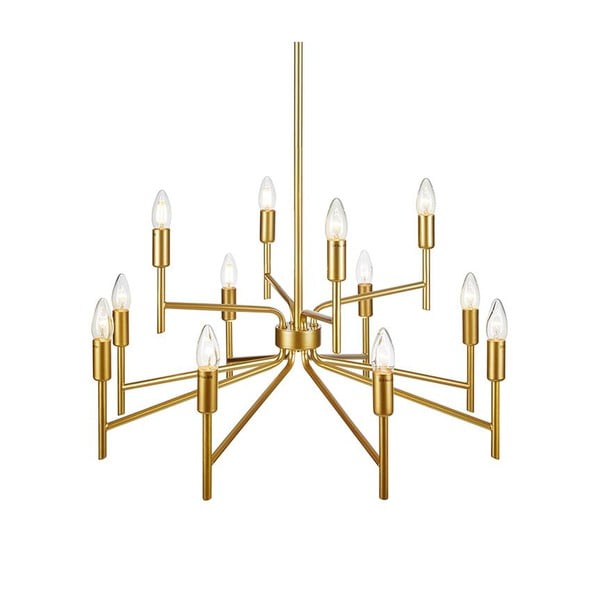 Kaheteistkümnevaaruline kuldne rippvalgusti Regent - Markslöjd-image-3