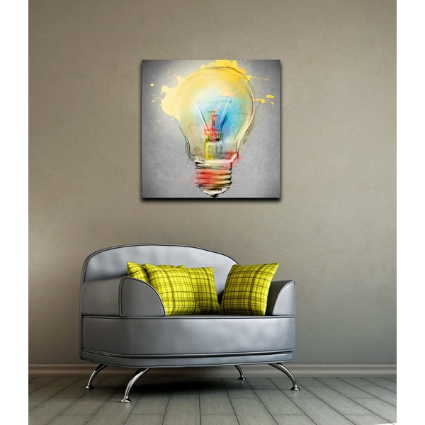 Obraz Homemania Decor Bulb, 60 x 60 cm-image-1
