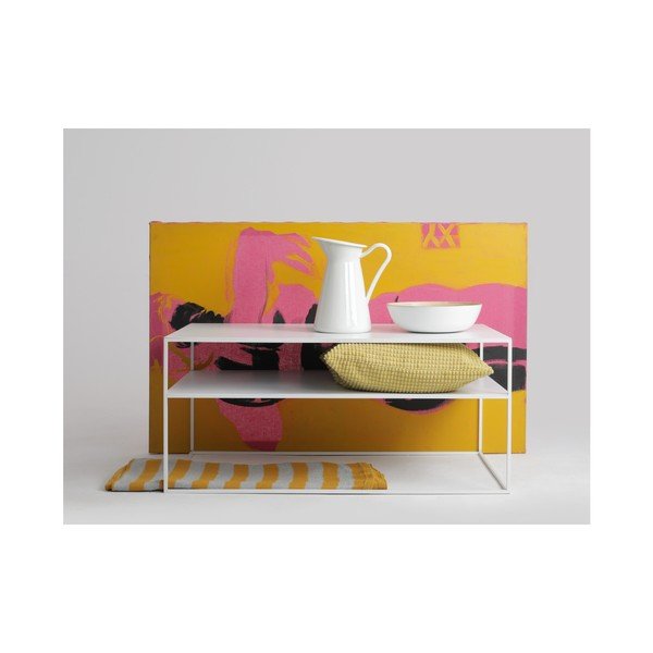 Bílý konferenční patrový stolek Custom Form Tensio, délka 100 cm-image-3