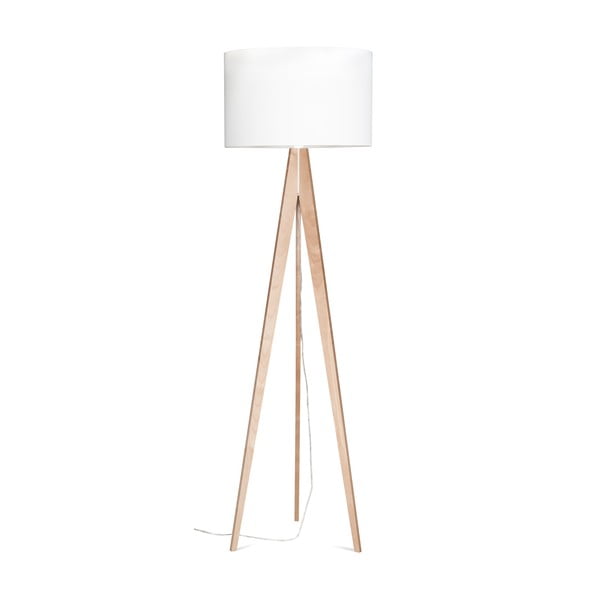 Stojací lampa 4room Artist White/Birch, 125x42 cm