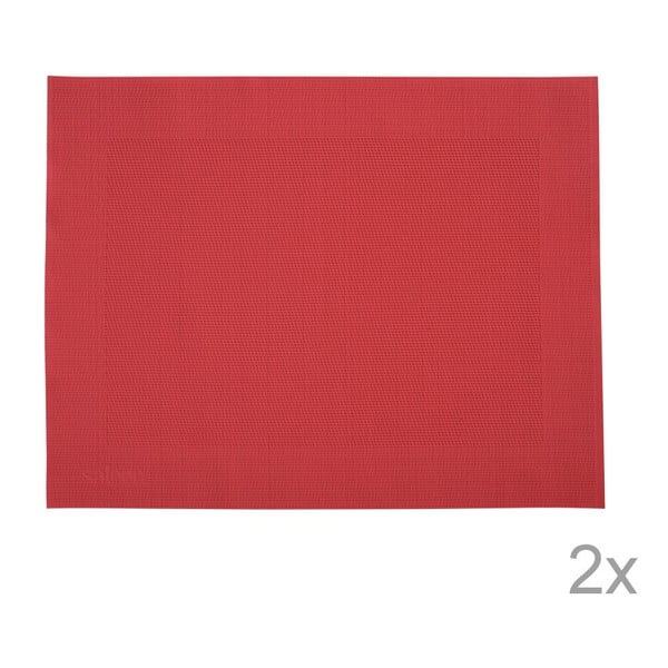 Sada 2 prostírání Saleen Red, 30x40 cm