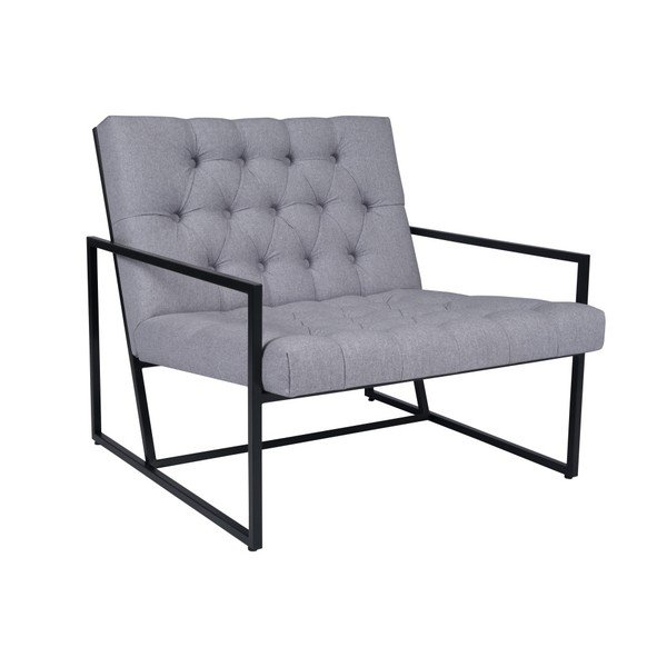 Světle šedé křeslo Mazzini Sofas Aster-image-3