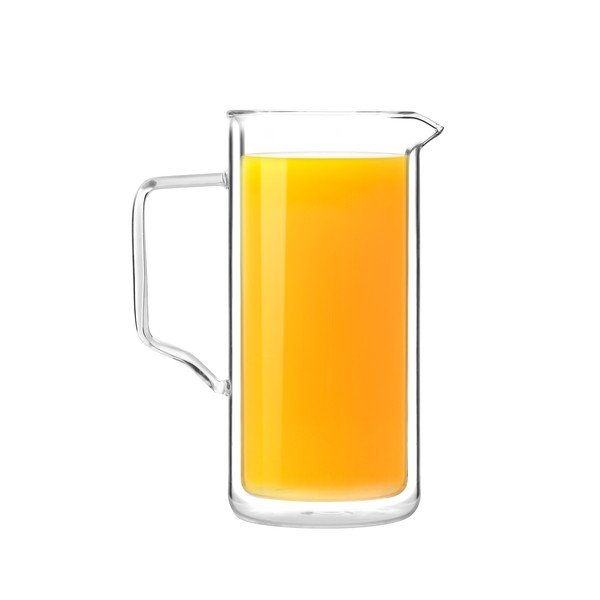 Topelt seinaga kann, valmistatud borsilikaatklaasist , 1 l - Vialli Design-image-3