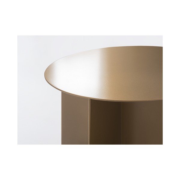 Konferenční kovový stůl ve zlaté barvě Custom Form Oli, ⌀ 50 cm-image-3