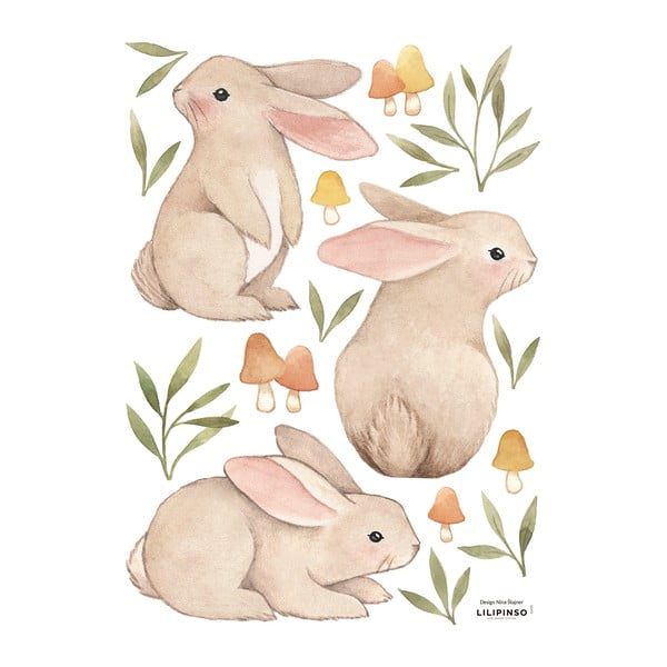 Kleebisleht 30x42 cm Bunnies - Lilipinso