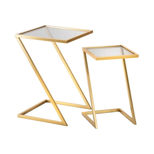 Abilauad klaaspinnaga 2tk komplektis 40x40 cm Zet - Mauro Ferretti-image-2