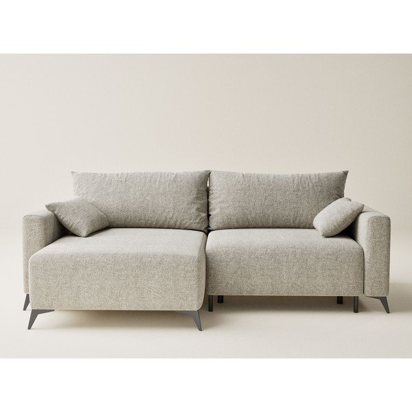 Beež šenilldiivanvoodi/panipaigaga nurgadiivan (vasak nurk/diivanvoodiga) Leon - Maison de Rêve-image-2