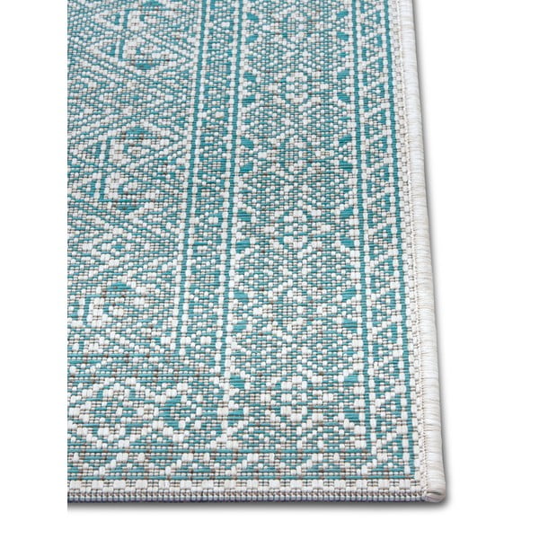 Türkiissinine ja beež õuejooksja , 70 x 300 cm Cuadrado - NORTHRUGS-image-2