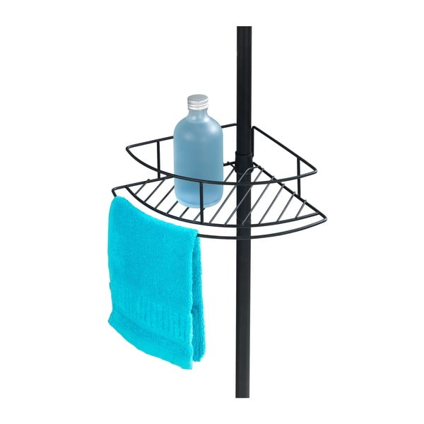 Must teleskoopnurkade riiul Dolcedo dušši jaoks, 23 x 31 cm - Wenko-image-4