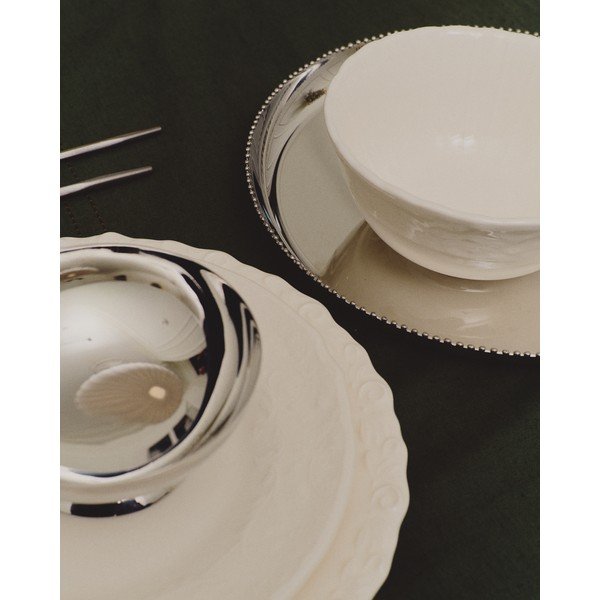 Hõbedased roostevabast terasest serveerimiskausid 2tk komplektis Nirela - Kave Home-image-2