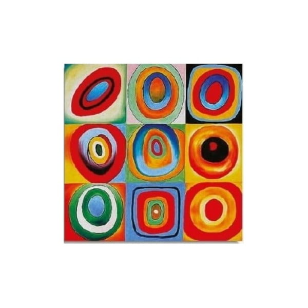 Seinareproduktsioon lõuendil , 45 x 45 cm Kandinsky - Wallity