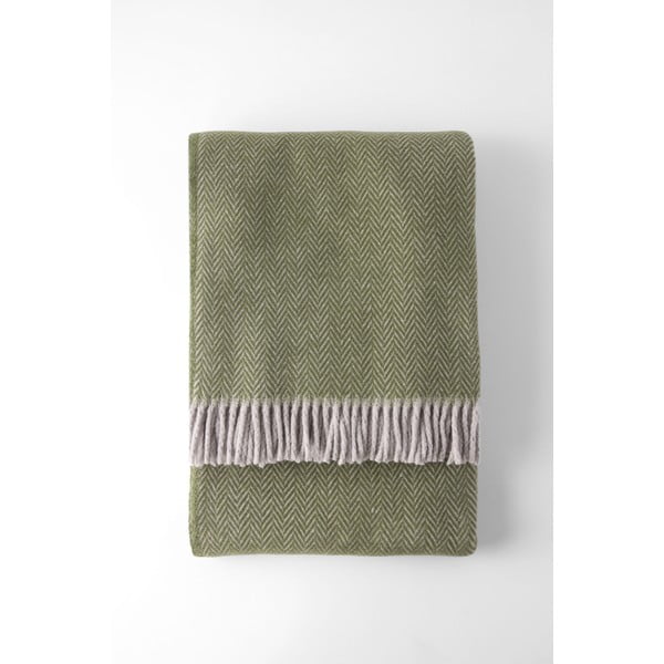 Roheline ruuduline puuvillane kangas , 140 x 180 cm Skyline - Euromant