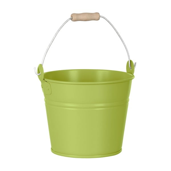 Limetkově zelený dekorativní kbelík Butlers Zinc, ⌀ 16 cm