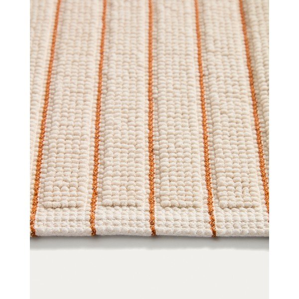 Oranž/beež tekstiilist vannitoamatt 50x80 cm Merade - Kave Home-image-2