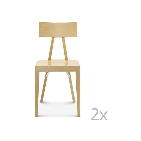 Sada 2 dřevěných židlí Fameg Caja