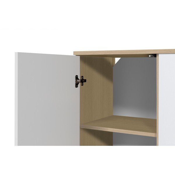 Valge madal kapp 190x81 cm Albi - TemaHome-image-1