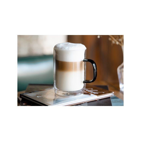 2 topelt seinaga kruusi komplekt, 350 ml Carbon - Vialli Design-image-1