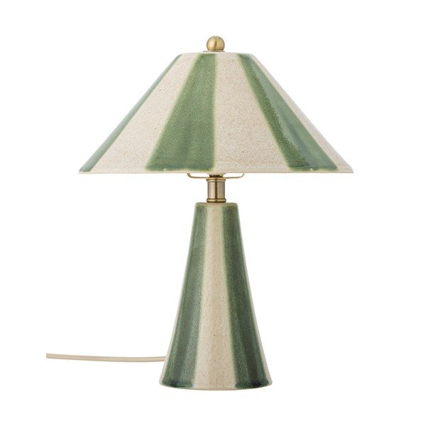 Keraamiline laualamp keraamilise varjuga (kõrgus 35 cm) Olive - Bloomingville