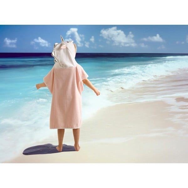 Roosa puuvillane laste pontšo Lola - Good Morning-image-1