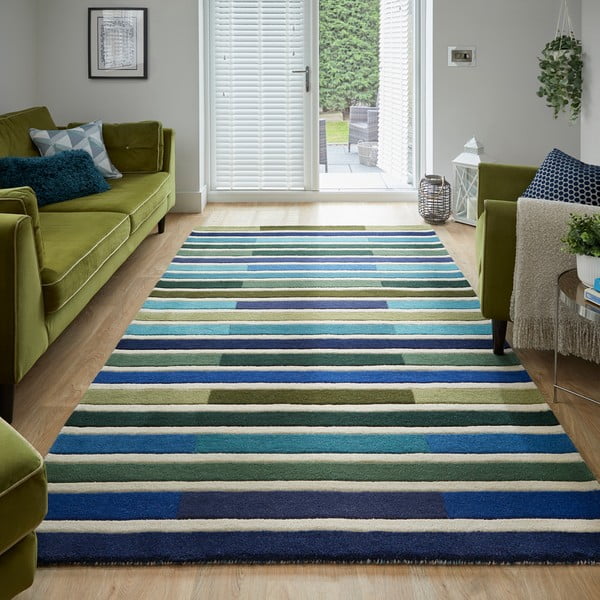 Roheline villane vaip 160x230 cm Piano - Flair Rugs-image-1