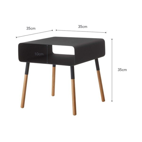 Must kohvilaud, kõrgus 35 cm Plain - YAMAZAKI-image-4