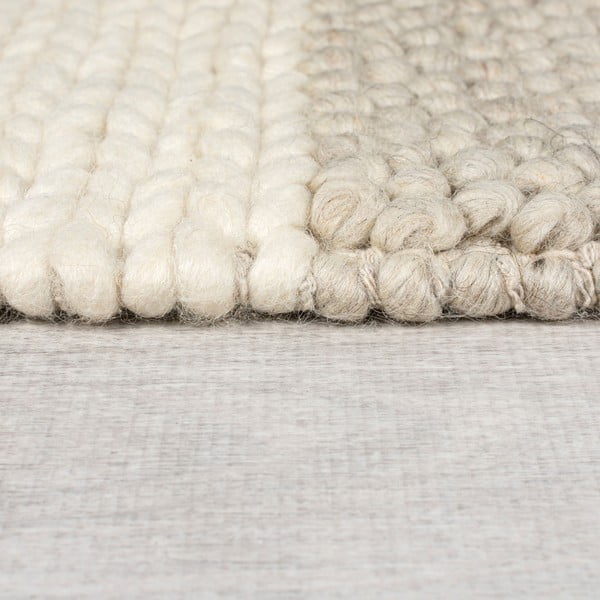 Beež käsitsi kootud villaseguga vaip 60x230 cm Minerals Patchwork - Flair Rugs-image-4