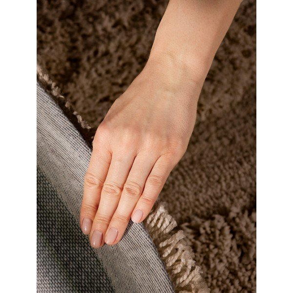 Pruun käsitsi kootud ümmargune vaip ø 160 cm Lambeth Jasper - Ted Baker-image-4