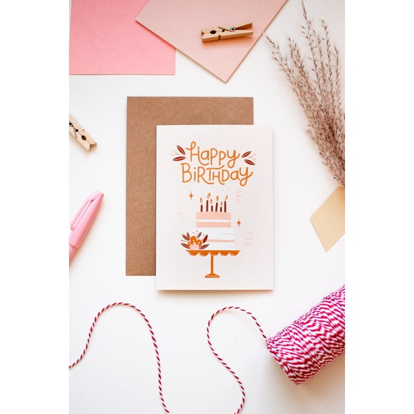 Tervituskaardid 10,5x15 cm Happy Birthday – Printintin-image-1